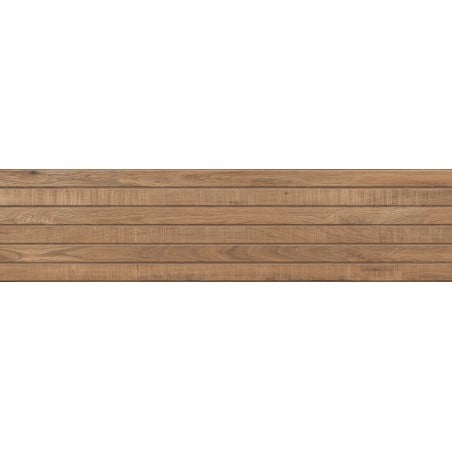 Mexen Western Wood Bruno grès émaillé rect. G1, carreau mural effet bois 120 x 30 cm, mat - TL702-120-030-51
