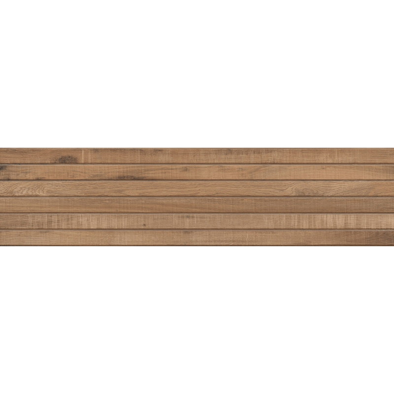 Mexen Western Wood Bruno carrelage en grès cérame émaillé rectifié G1, carreau mural effet bois 120 x 30 cm, mat