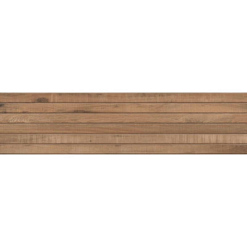 Mexen Western Wood Bruno grès émaillé rect. G1, carreau mural effet bois 120 x 30 cm, mat - TL702-120-030-51