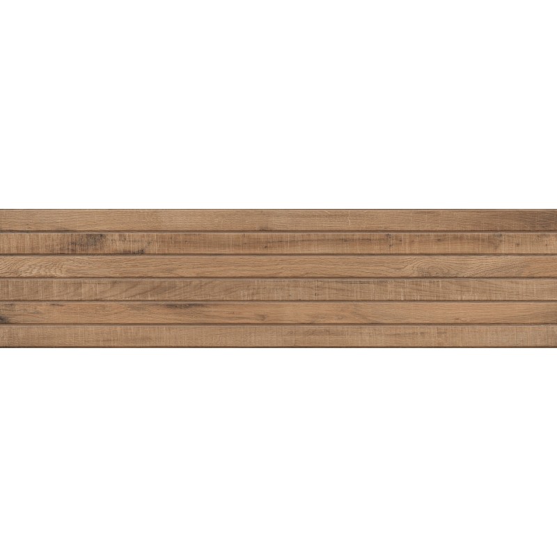 Mexen Western Wood Bruno grès émaillé rect. G1, carreau mural effet bois 120 x 30 cm, mat - TL702-120-030-51