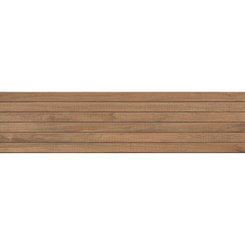 Mexen Western Wood Bruno grès émaillé rect. G1, carreau mural effet bois 120 x 30 cm, mat - TL702-120-030-51