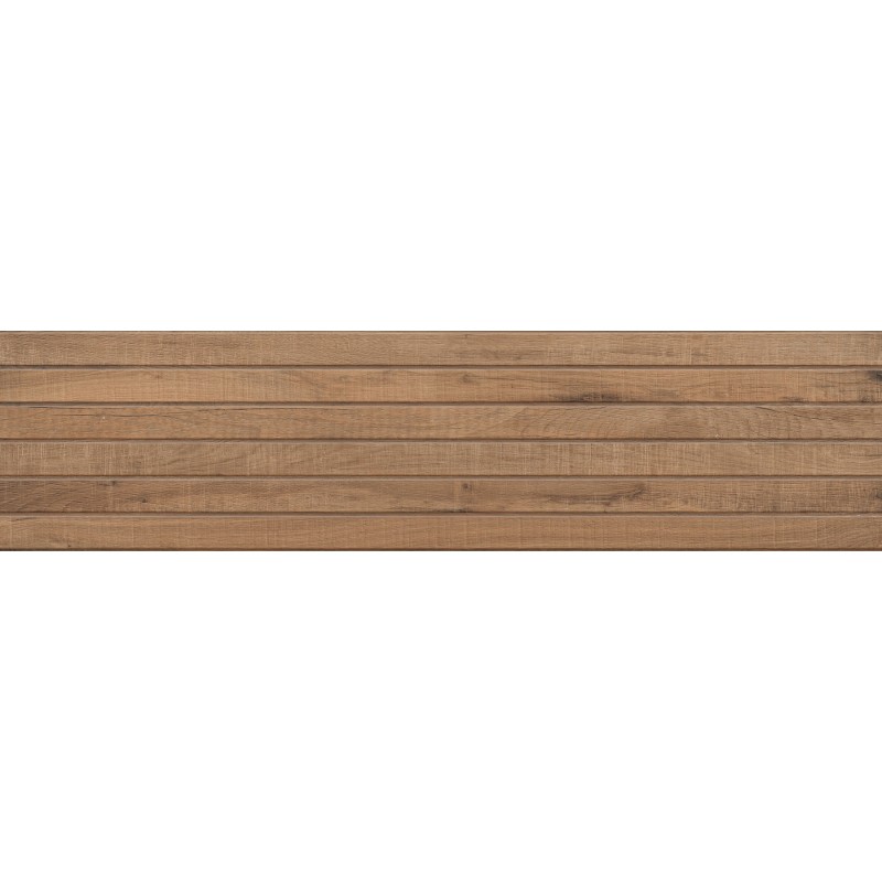 Mexen Western Wood Bruno grès émaillé rect. G1, carreau mural effet bois 120 x 30 cm, mat - TL702-120-030-51