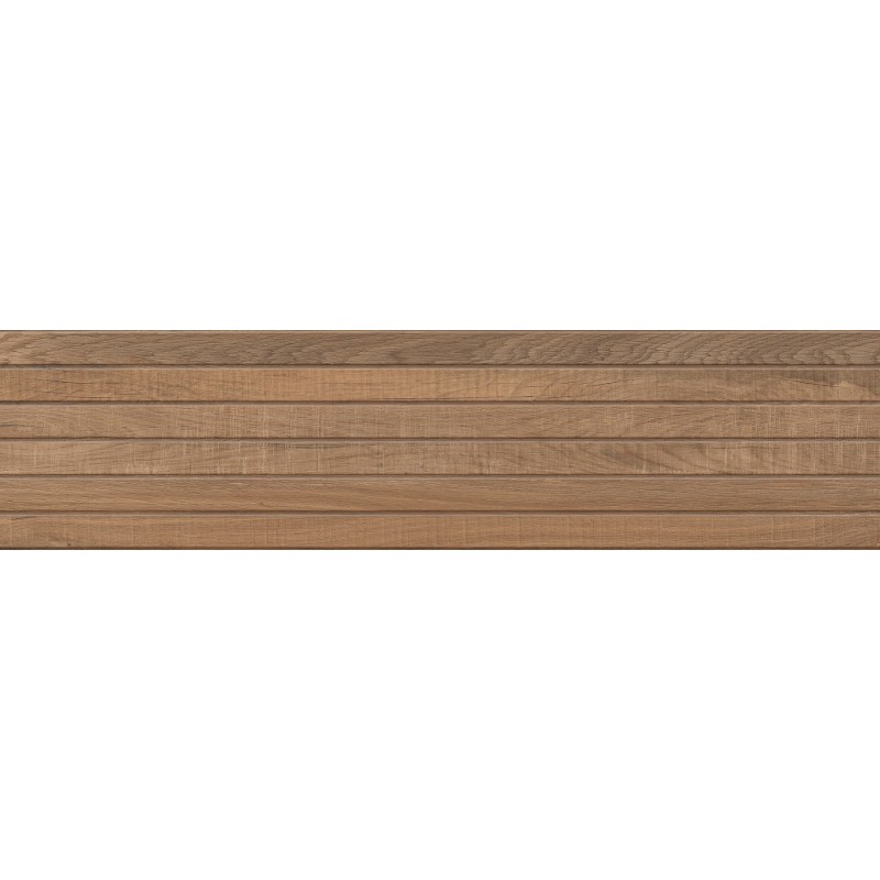 Mexen Western Wood Bruno grès émaillé rect. G1, carreau mural effet bois 120 x 30 cm, mat - TL702-120-030-51