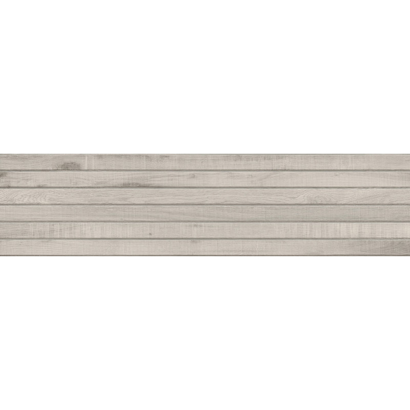 Mexen Western Wood Gris grès émaillé rectifié G1, carreau mural en imitation bois 120 x 30 cm, mat - TL702-120-030-52
