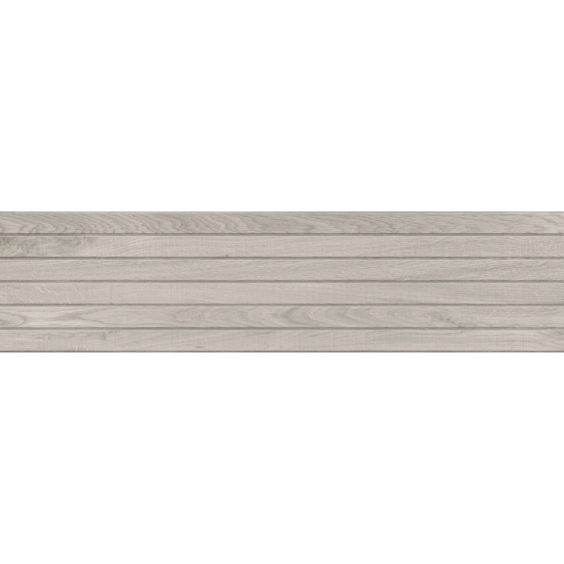 Mexen Western Wood Gris grès émaillé rectifié G1, carreau mural en imitation bois 120 x 30 cm, mat - TL702-120-030-52