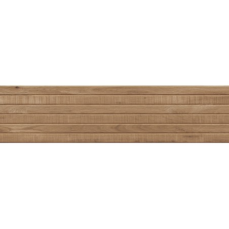 Mexen Western Wood Grès émaillé noyer rect. G1, carreau mural imitant le bois 120 x 30 cm, mat - TL702-120-030-54