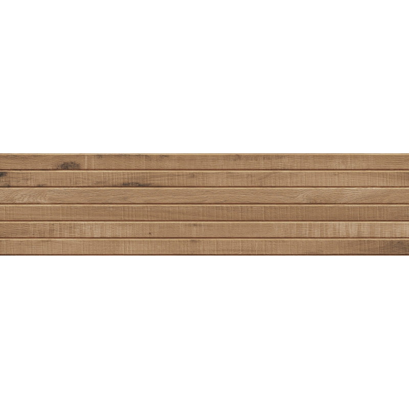 Mexen Western Wood Grès émaillé noyer rect. G1, carreau mural imitant le bois 120 x 30 cm, mat - TL702-120-030-54