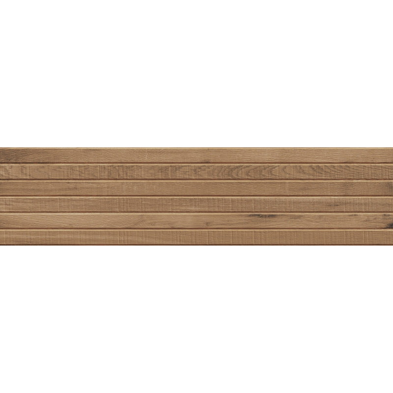 Mexen Western Wood Grès émaillé noyer rect. G1, carreau mural imitant le bois 120 x 30 cm, mat - TL702-120-030-54