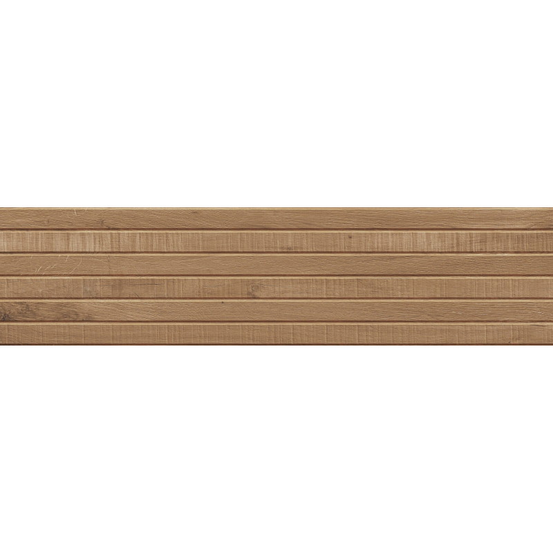 Mexen Western Wood Grès émaillé noyer rect. G1, carreau mural imitant le bois 120 x 30 cm, mat - TL702-120-030-54
