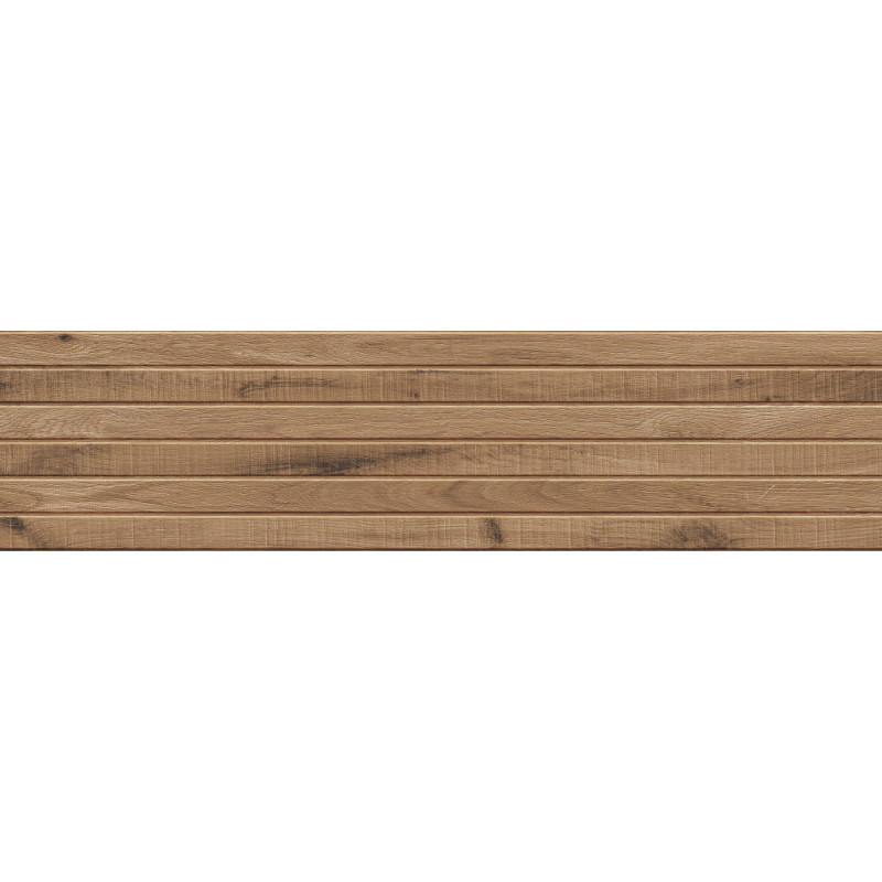 Mexen Western Wood Grès émaillé noyer rect. G1, carreau mural imitant le bois 120 x 30 cm, mat - TL702-120-030-54