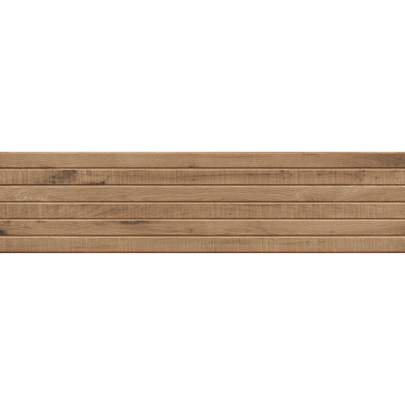 Mexen Western Wood Grès émaillé noyer rect. G1, carreau mural imitant le bois 120 x 30 cm, mat - TL702-120-030-54