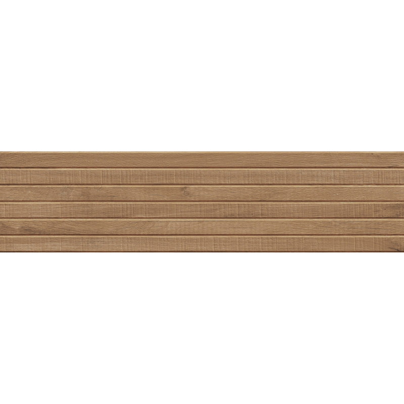 Mexen Western Wood Grès émaillé noyer rect. G1, carreau mural imitant le bois 120 x 30 cm, mat - TL702-120-030-54