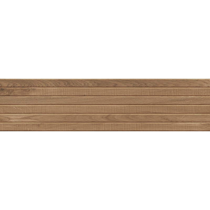 Mexen Western Wood Grès émaillé noyer rect. G1, carreau mural imitant le bois 120 x 30 cm, mat - TL702-120-030-54