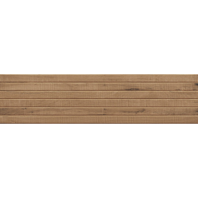 Mexen Western Wood Grès émaillé noyer rect. G1, carreau mural imitant le bois 120 x 30 cm, mat - TL702-120-030-54