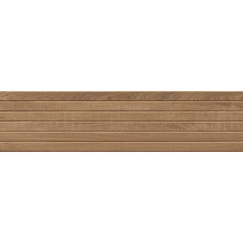 Mexen Western Wood Grès émaillé noyer rect. G1, carreau mural imitant le bois 120 x 30 cm, mat - TL702-120-030-54