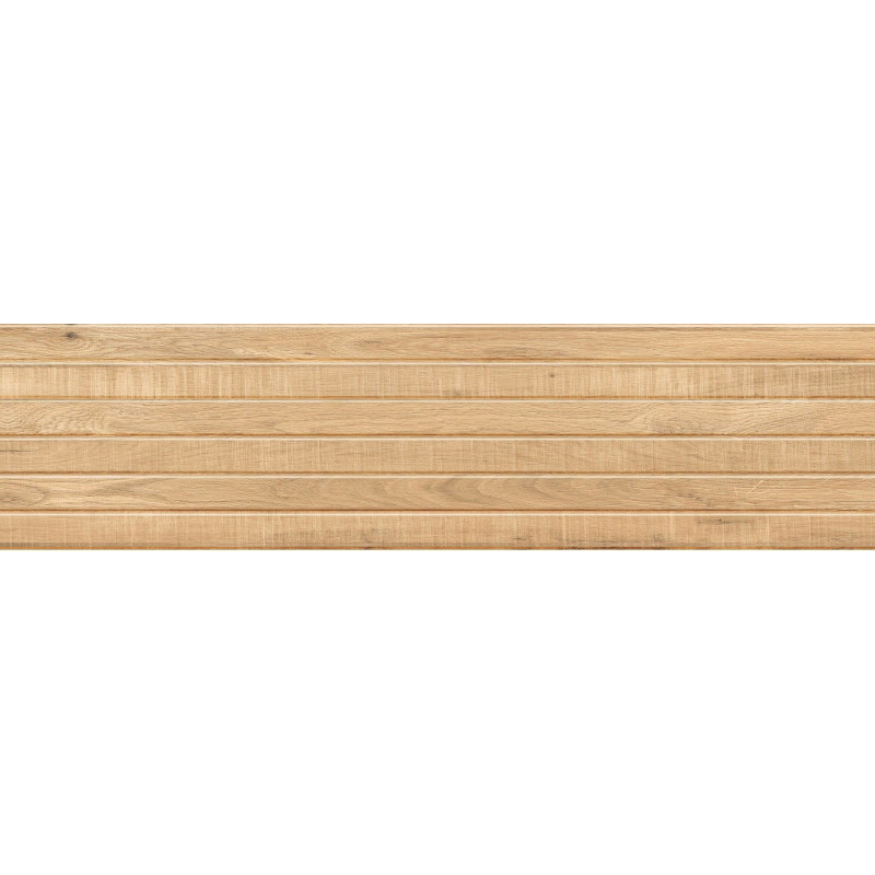 Mexen Western Wood Grès émaillé beige rectifié G1, carreau mural ressemblant au bois 120 x 30 cm, mat - TL702-120-030-55