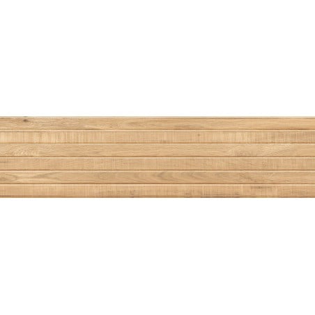 Mexen Western Wood Grès beige émaillé rectifié G1, carreau mural imitation bois 120 x 30 cm, mat - TL702-120-030-55