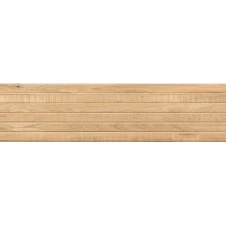 Mexen Western Wood Grès émaillé beige rectifié G1, carreau mural ressemblant au bois 120 x 30 cm, mat - TL702-120-030-55