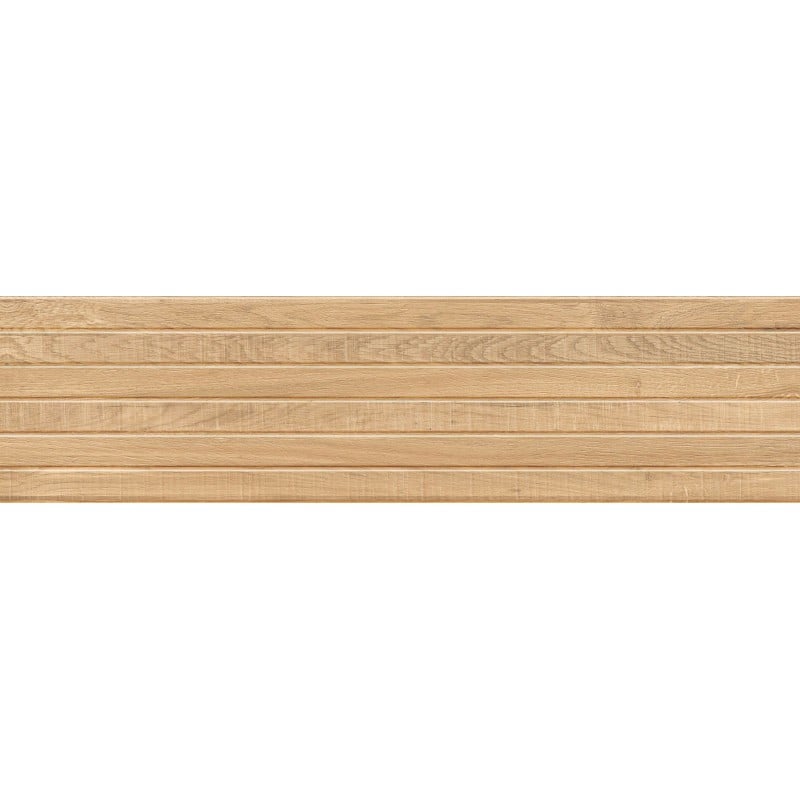 Mexen Western Wood Grès beige émaillé rectifié G1, carreau mural imitation bois 120 x 30 cm, mat - TL702-120-030-55