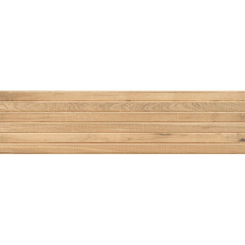Mexen Western Wood Grès beige émaillé rectifié G1, carreau mural imitation bois 120 x 30 cm, mat - TL702-120-030-55