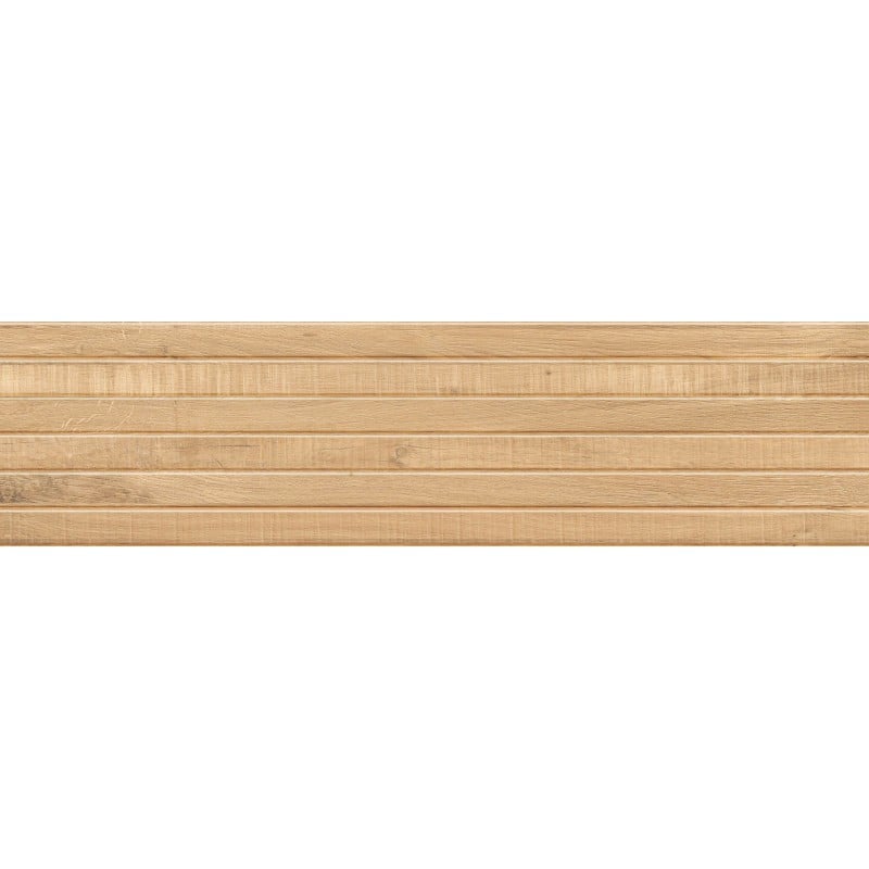 Mexen Western Wood Grès beige émaillé rectifié G1, carreau mural imitation bois 120 x 30 cm, mat - TL702-120-030-55