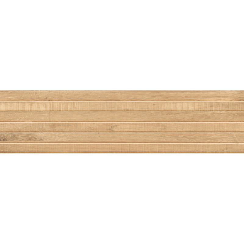 Mexen Western Wood Grès émaillé beige rectifié G1, carreau mural ressemblant au bois 120 x 30 cm, mat - TL702-120-030-55
