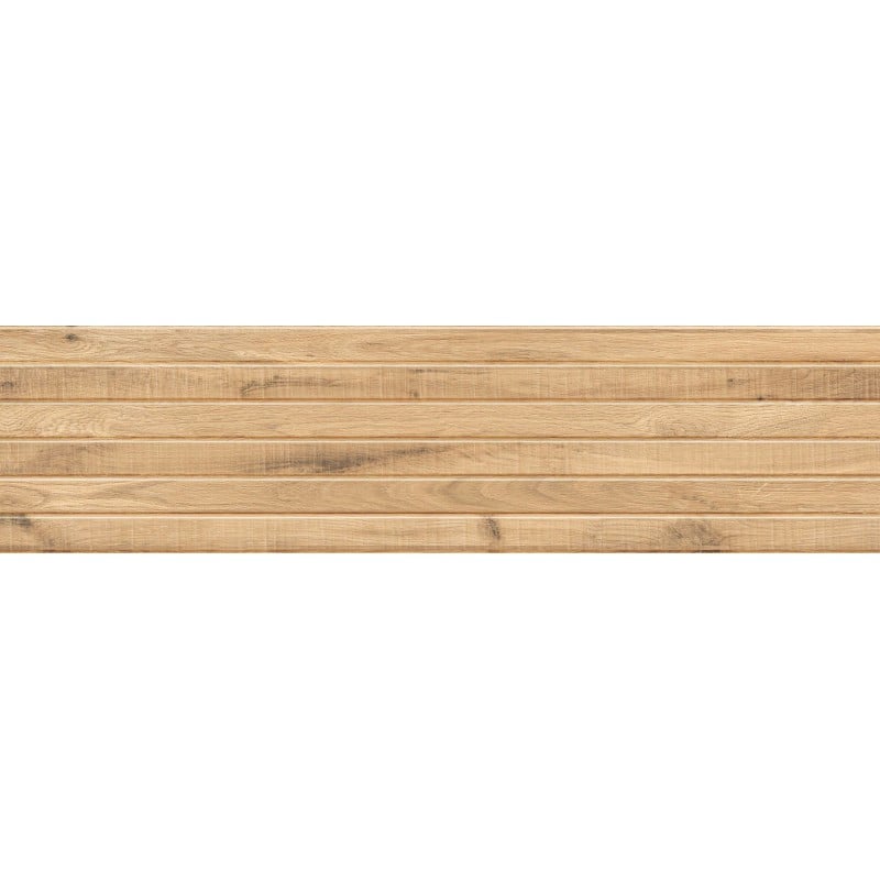Mexen Western Wood Grès beige émaillé rectifié G1, carreau mural imitation bois 120 x 30 cm, mat - TL702-120-030-55