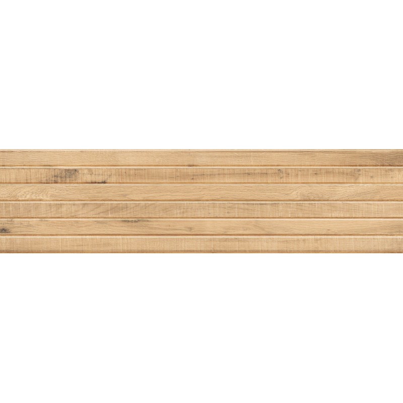 Mexen Western Wood Grès beige émaillé rectifié G1, carreau mural imitation bois 120 x 30 cm, mat - TL702-120-030-55