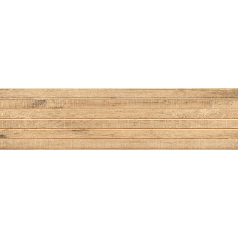 Mexen Western Wood Grès émaillé beige rectifié G1, carreau mural ressemblant au bois 120 x 30 cm, mat - TL702-120-030-55