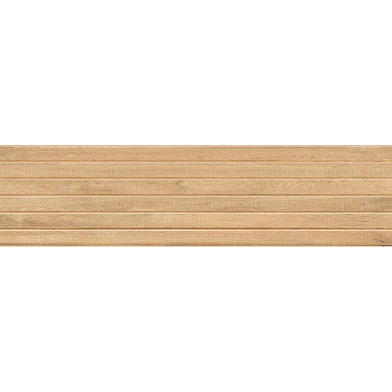 Mexen Western Wood Grès beige émaillé rectifié G1, carreau mural imitation bois 120 x 30 cm, mat - TL702-120-030-55