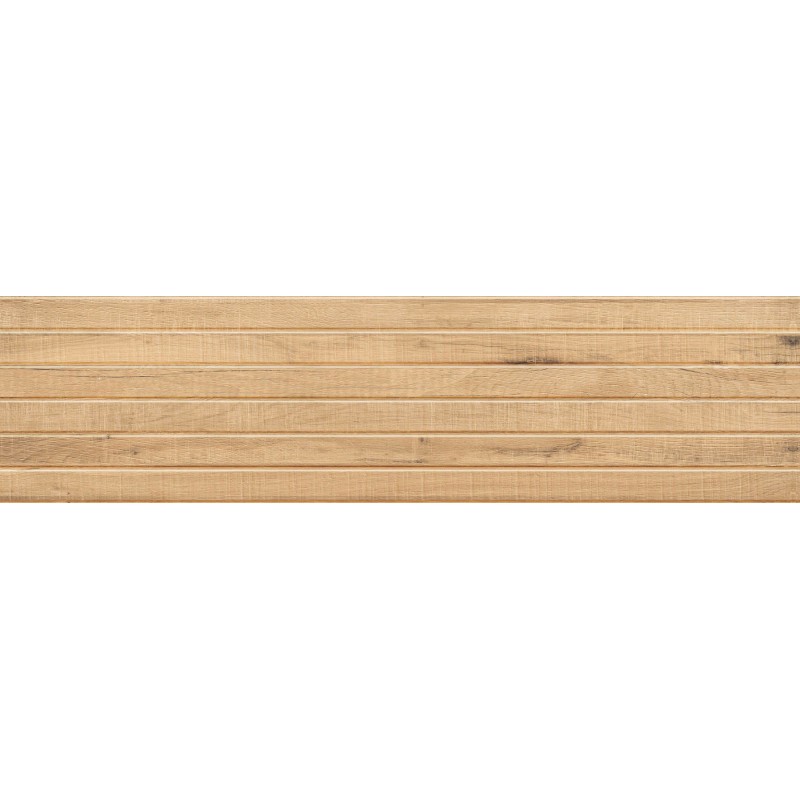 Mexen Western Wood Grès beige émaillé rectifié G1, carreau mural imitation bois 120 x 30 cm, mat - TL702-120-030-55