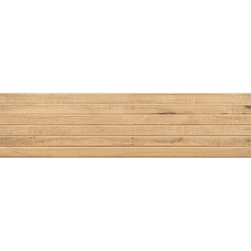 Mexen Western Wood Grès émaillé beige rectifié G1, carreau mural ressemblant au bois 120 x 30 cm, mat - TL702-120-030-55