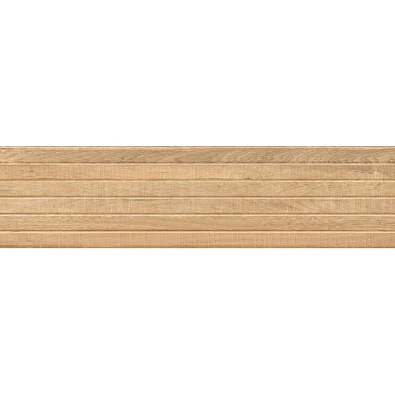 Mexen Western Wood Grès beige émaillé rectifié G1, carreau mural imitation bois 120 x 30 cm, mat - TL702-120-030-55