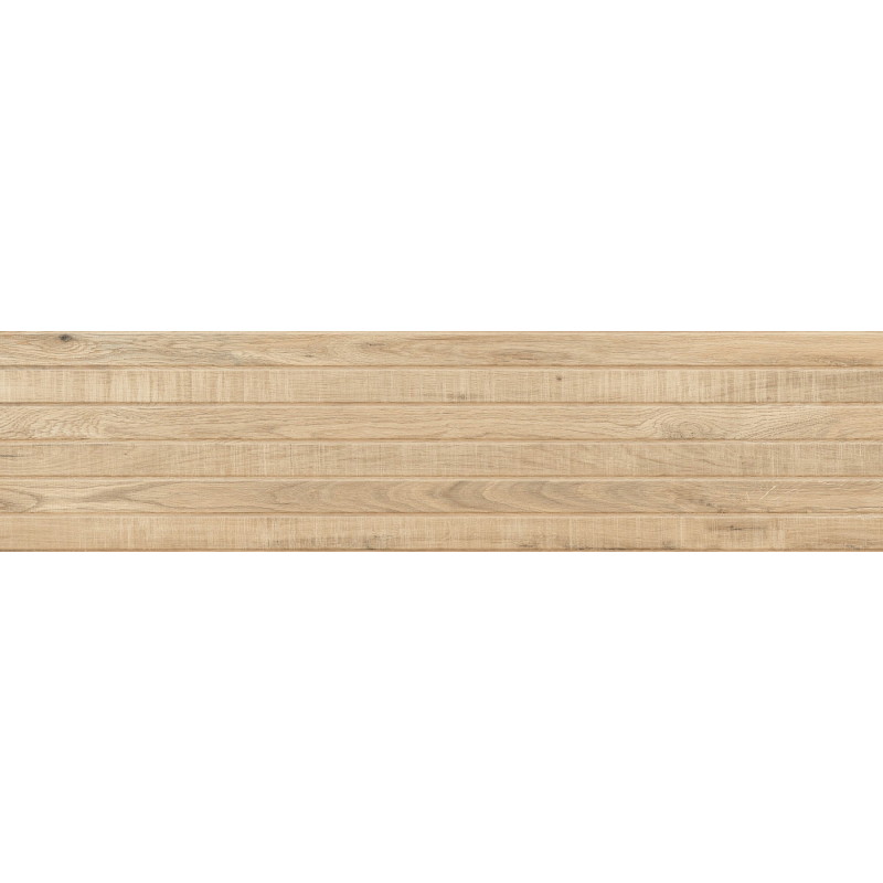Mexen Western Wood Carreau murale aspect bois 120 x 30 cm, Miele, grès émaillé rectifié mat - TL702-120-030-57