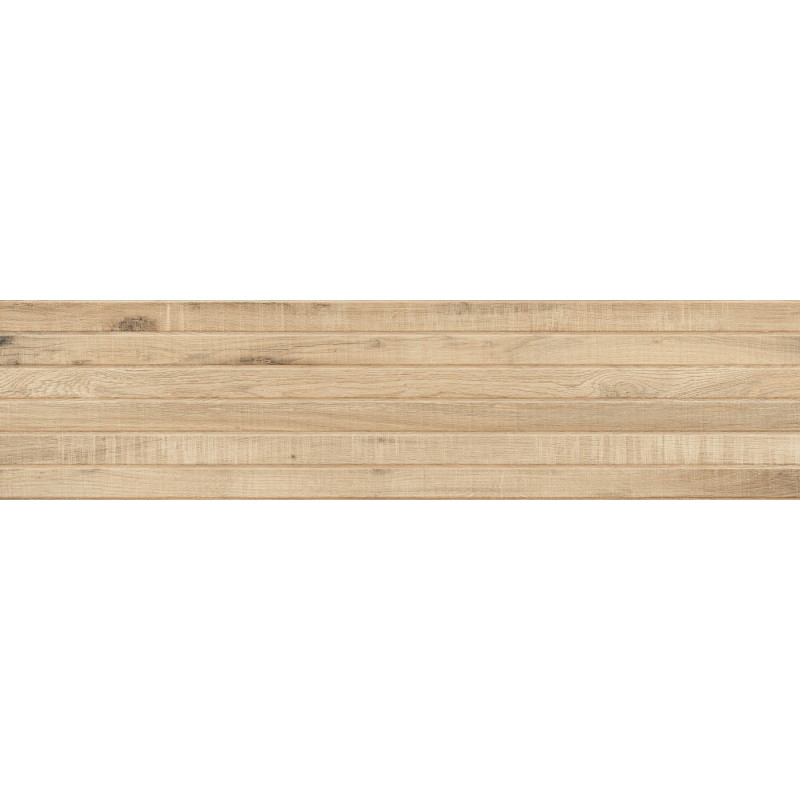 Mexen Western Wood Carreau murale aspect bois 120 x 30 cm, Miele, grès émaillé rectifié mat - TL702-120-030-57