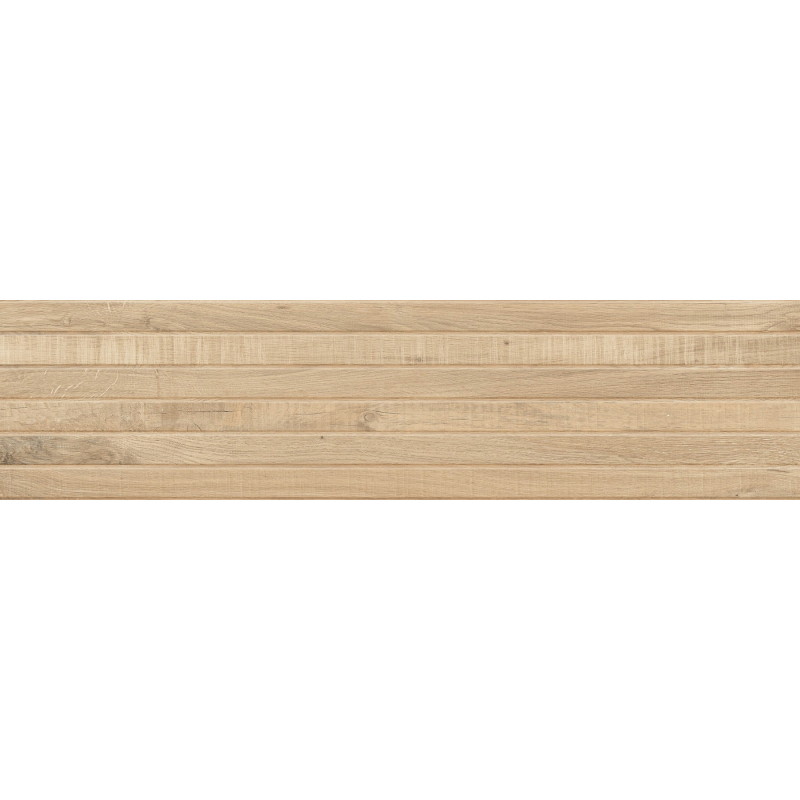 Mexen Western Wood Carreau murale aspect bois 120 x 30 cm, Miele, grès émaillé rectifié mat - TL702-120-030-57