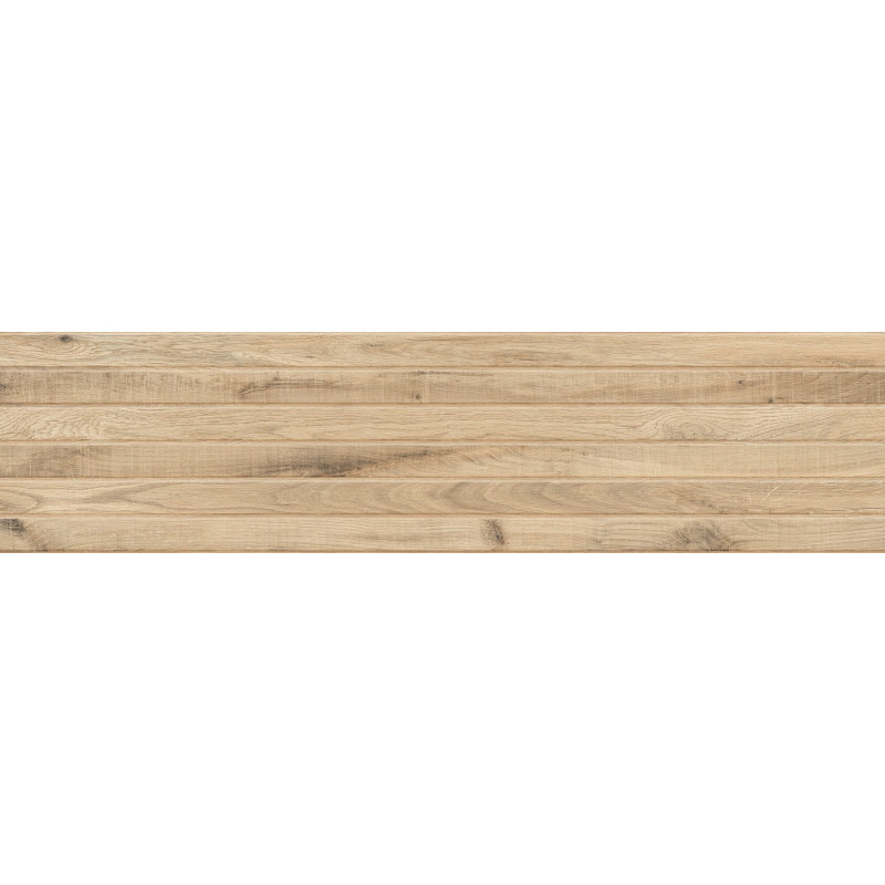Mexen Western Wood Carreau murale aspect bois 120 x 30 cm, Miele, grès émaillé rectifié mat - TL702-120-030-57