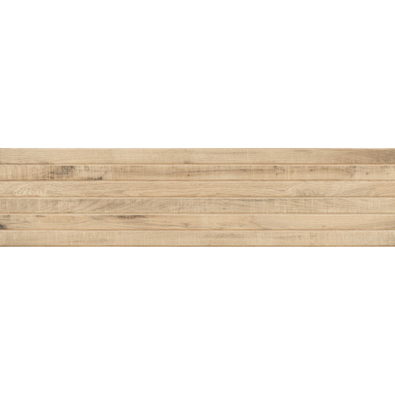 Mexen Western Wood Carreau murale aspect bois 120 x 30 cm, Miele, grès émaillé rectifié mat - TL702-120-030-57
