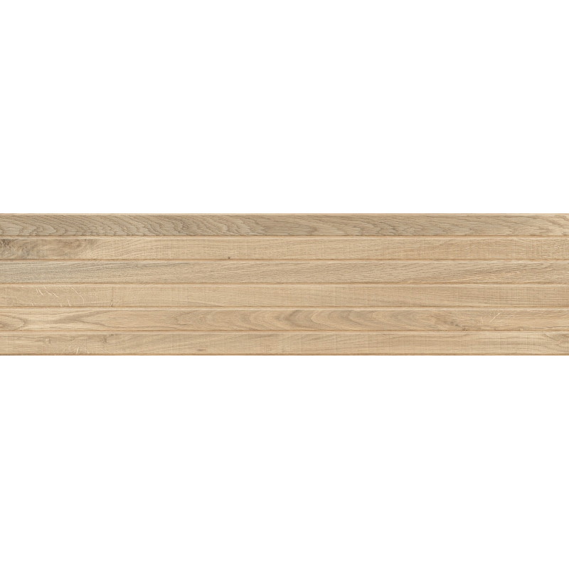 Mexen Western Wood Carreau murale aspect bois 120 x 30 cm, Miele, grès émaillé rectifié mat - TL702-120-030-57