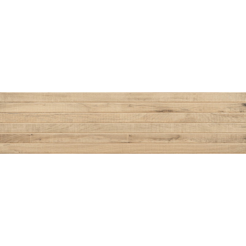 Mexen Western Wood Carreau murale aspect bois 120 x 30 cm, Miele, grès émaillé rectifié mat - TL702-120-030-57