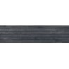 Mexen Western Wood Nero grès émaillé rectifié G1, carreau mural aspect bois 120 x 30 cm, mat - TL702-120-030-58