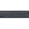 Mexen Western Wood Nero grès émaillé rectifié G1, carreau mural aspect bois 120 x 30 cm, mat - TL702-120-030-58