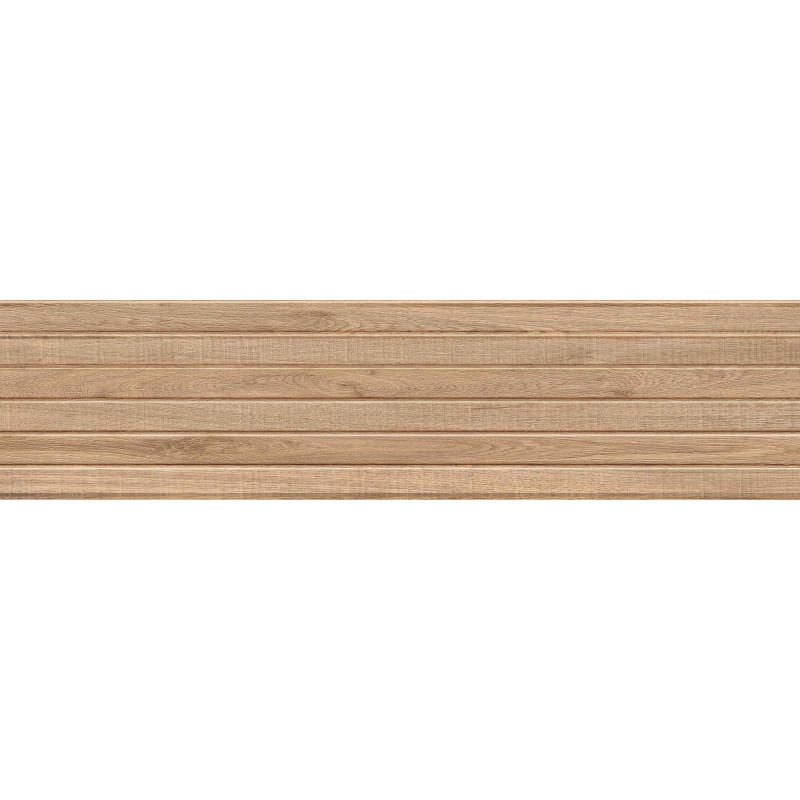 Mexen Mulberry Wood Honey grès émaillé rectifié G1, carreau mural imitation bois 120 x 30 cm, mat - TL703-120-030-51