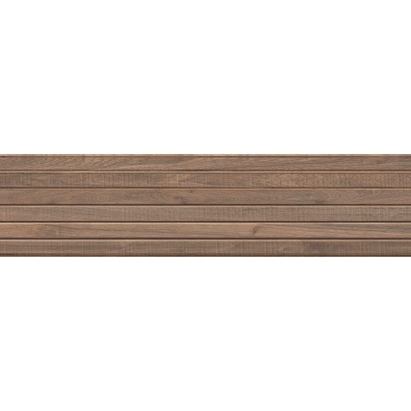 Mexen Mulberry Wood Grès émaillé brun rect. G1, carreau mural aspect bois 120 x 30 cm, mat - TL703-120-030-50