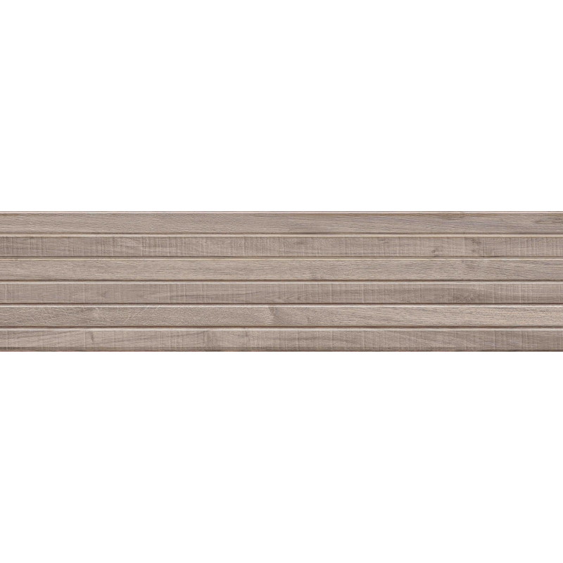 Mexen Mulberry Wood Tortora grès émaillé rect. G1, carreau mural aspect bois 120 x 30 cm, mat - TL703-120-030-52