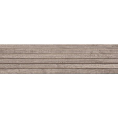 Mexen Mulberry Wood Gres émaillé Tortora rec. G1, carreaux muraux aspect bois 120 x 30 cm, mat - TL703-120-030-52