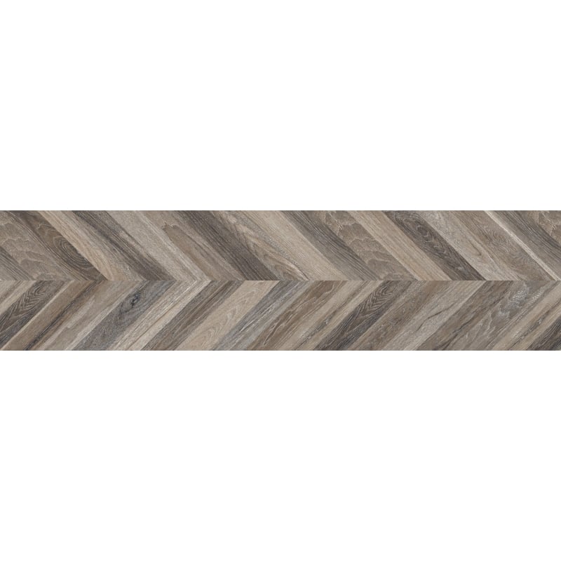 Mexen Native Grès noir émaillé rectifié G1, carreau effet bois pour sol et mur 120 x 30 cm, carving - TL704-120-030-00