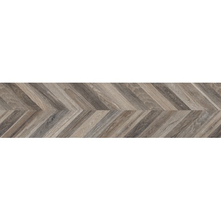 Mexen Native Grès noir émaillé rectifié G1, carreau effet bois pour sol et mur 120 x 30 cm, carving - TL704-120-030-00