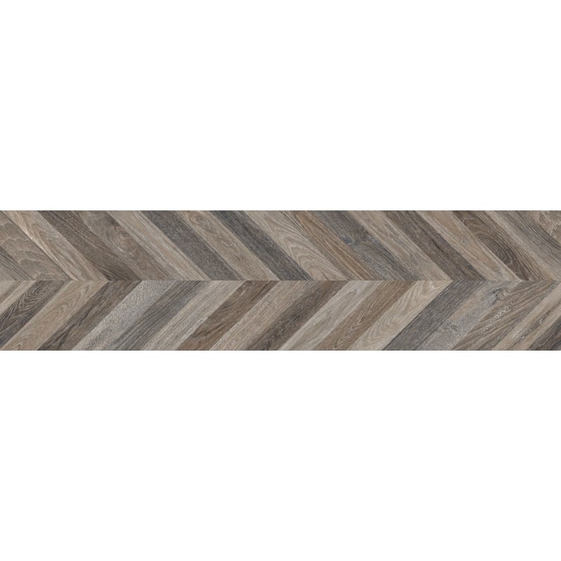 Mexen Native Grès noir émaillé rectifié G1, carreau effet bois pour sol et mur 120 x 30 cm, carving - TL704-120-030-00
