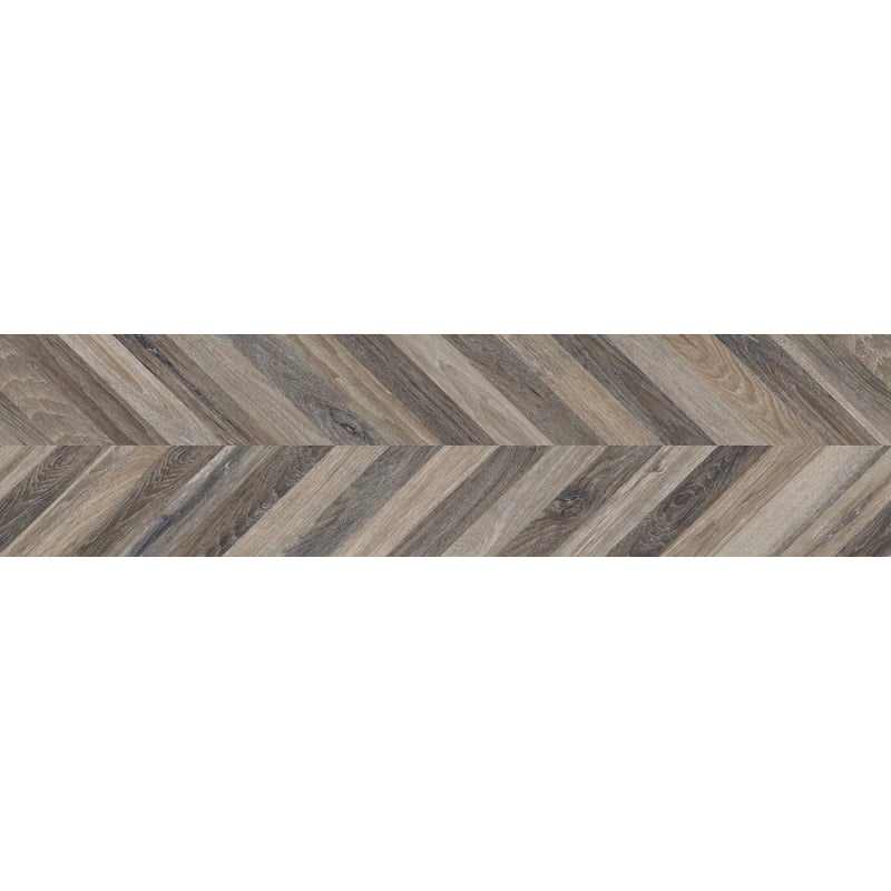 Mexen Native Grès noir émaillé rectifié G1, carreau effet bois pour sol et mur 120 x 30 cm, carving - TL704-120-030-00